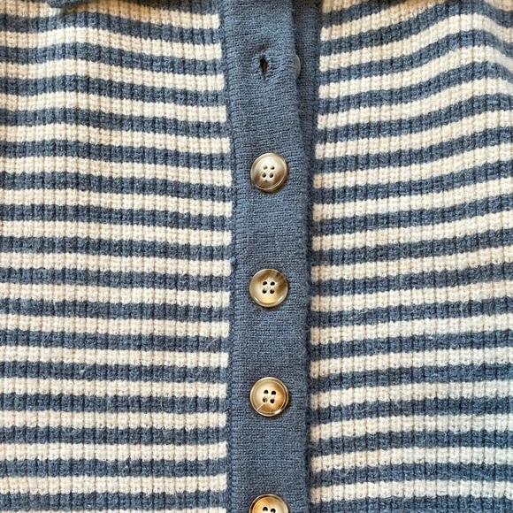 Marea by Liz Joy Coastal Striped Cardigan - Blue and Ivory XS - Picture 6 of 12